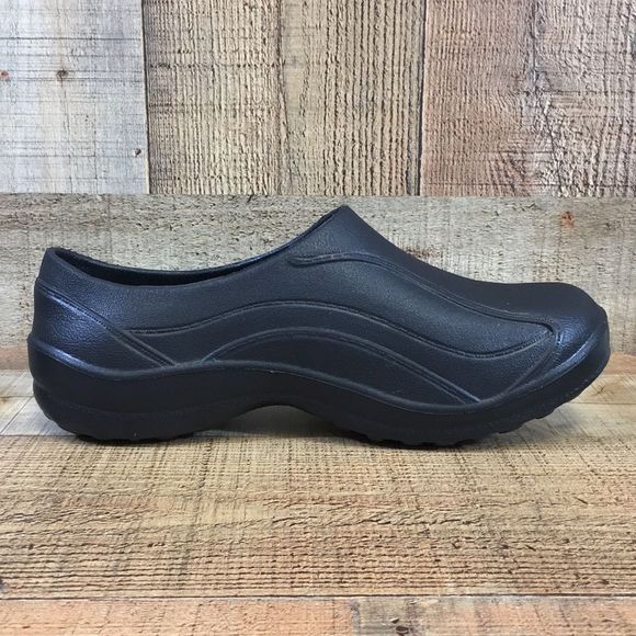 Scrub Zone Loafers Unisex Womens 9 Mens 7 Energize Black Work Shoes - Picture 6 of 12